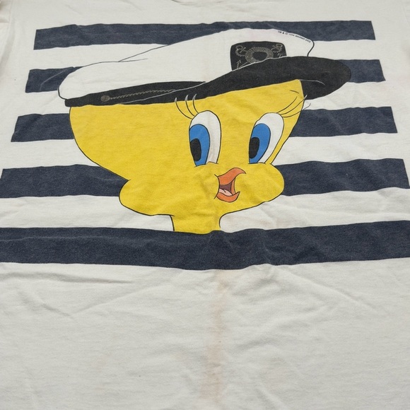 Vintage Tweety Bird Sailor T Shirt 1994 Single Stitch Looney Toons Size XL USA - Picture 2 of 14